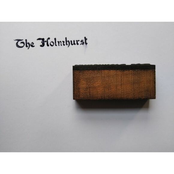 The Holmhurst Hotel Old Atlantic City Letter Press Printer Block Ink Stamp NJ - Picture 3 of 5